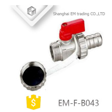EM-F-B043 Mini distributeur de vannes de radiateur en laiton nickelé pour gaz